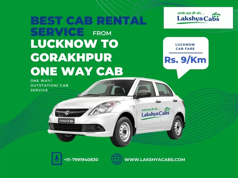 Lucknow to Gorakhpur One Way Cab Service